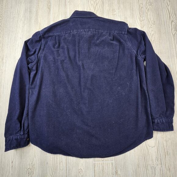 Eddie Bauer Shirt Mens XL‎ Blue Flannel Long Sleeve Button Up Pockets Casual - Picture 5 of 5
